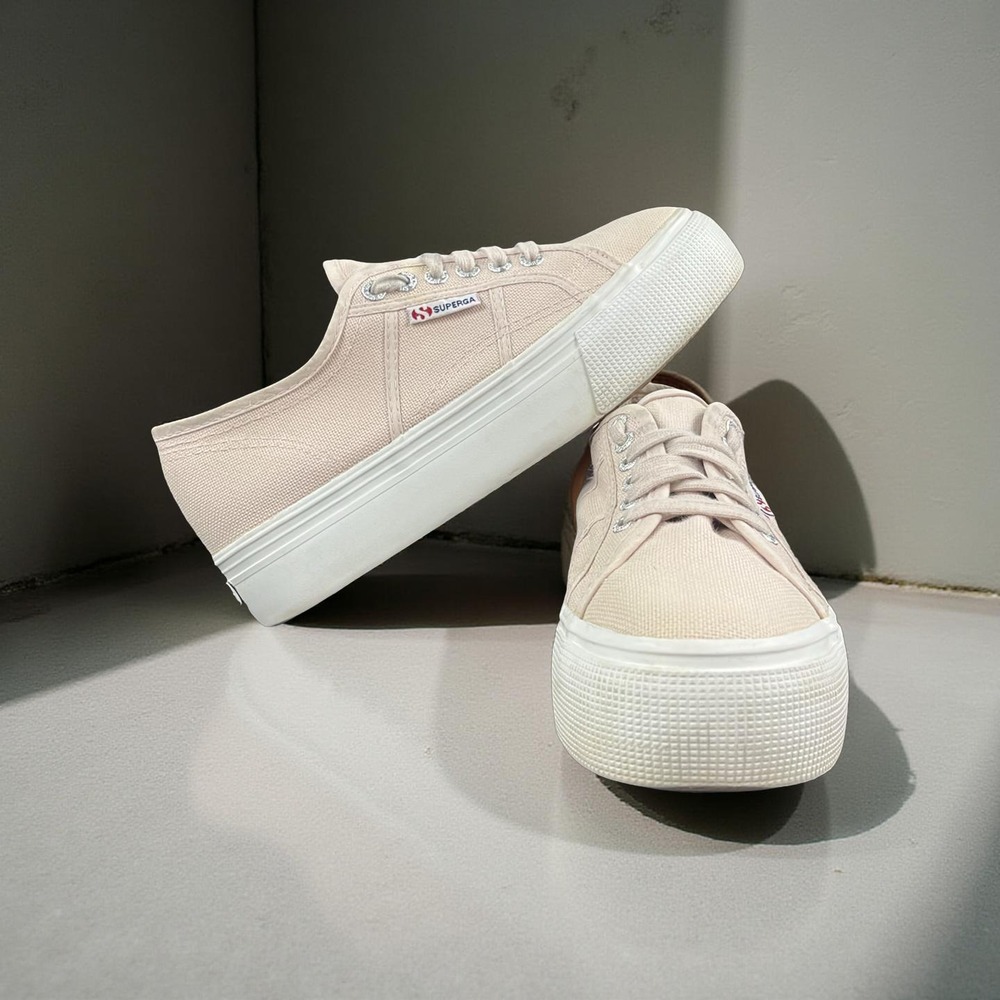 GUC SUPERGA Pink Platform Shoes Sneakers Women’s Size 8.5 Style 001L0-w6y